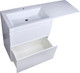 Миниатюра изображения товара Тумба с умывальником Symbolite Даллас 150 Люкс Plus 2 ящика + Даллас 150x48.2 (левый, белый)
