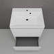Миниатюра изображения товара Тумба с умывальником Symbolite Манхэттен 60 Plus 2 ящика + Asti 60x45 (белый матовый/жасмин)
