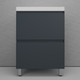 Миниатюра изображения товара Тумба с умывальником Symbolite Манхэттен 60 Plus 2 ящика + Asti 60x45 (графит/антрацит)