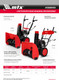 Миниатюра изображения товара Снегоуборщик бензиновый MTX ST 610 / 97640