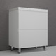 Миниатюра изображения товара Тумба с умывальником Symbolite Манхэттен 70 Plus 2 ящика + Asti 70x45 (белый матовый)