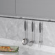 Миниатюра изображения товара Рейлинг кухонный Starax S-4064-A/SET (антрацит, с держателями и крючками)
