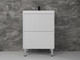 Миниатюра изображения товара Тумба с умывальником Symbolite Стокгольм 60 Classic Push 2 ящика + Andrea Classic 60x45x15.4 (белый рифленый софт)