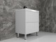 Миниатюра изображения товара Тумба с умывальником Symbolite Стокгольм 70 Classic Push 2 ящика + Andrea Classic 70x45x15.4 (белый рифленый софт)