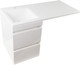 Миниатюра изображения товара Тумба с умывальником Symbolite Даллас 100 Люкс Plus + Даллас 100x48 (подвесная, левый, белый)
