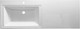 Миниатюра изображения товара Тумба с умывальником Symbolite Даллас 120 Люкс Plus + Даллас 120x48 (подвесная, левый, белый)