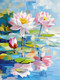 Миниатюра изображения товара Набор алмазной вышивки Феникс+ Лотосы / 70847