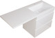 Миниатюра изображения товара Тумба с умывальником Symbolite Даллас 150 Люкс Plus 2 ящика + Даллас 150x48.2 (подвесная, правый, эмаль белый)