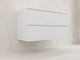 Миниатюра изображения товара Тумба с умывальником Symbolite Лима 100 Line Plus 2 ящика + Line 100x48 (подвесная, белый матовый/жасмин)