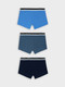 Миниатюра изображения товара Комплект мужских трусов Mark Formelle 411124-3 (р.114-124, азур/шторм/море)