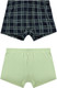 Миниатюра изображения товара Комплект мужских трусов Mark Formelle 411152-2 (р.94-104, клетка на черном/светло-зеленый)