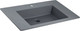 Миниатюра изображения товара Тумба с умывальником Symbolite Лима 80 Line Plus 2 ящика + Line 80x48 (подвесная, белый матовый/серый шелк)