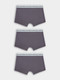 Миниатюра изображения товара Комплект мужских трусов Mark Formelle 411224-3 (р.94-104, олово/олово/олово)