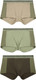 Миниатюра изображения товара Комплект мужских трусов Mark Formelle 411224-3 (р.102-112, табак/зеленый чай/алюминий)