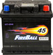Миниатюра изображения товара Автомобильный аккумулятор FireBall R+ 410A / 6СТ-45NR (45 А/ч)