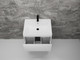 Миниатюра изображения товара Тумба с умывальником Symbolite Стокгольм 60 Classic Push 2 ящика + Andrea Classic 60x45x15.4 (подвесная, белый рифленый софт)