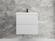 Миниатюра изображения товара Тумба с умывальником Symbolite Стокгольм 60 Classic Push 2 ящика + Andrea Classic 60x45x15.4 (подвесная, белый рифленый софт)