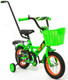 Миниатюра изображения товара Детский велосипед с ручкой ZigZag Classic 12 / ZG-1202 (зеленый, разобранный, в коробке)