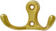 Миниатюра изображения товара Крючок для одежды Нора-М №9 2-х рож. (золотистый)