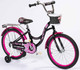 Миниатюра изображения товара Детский велосипед ZigZag Girl / ZG-1835 (черный/малиновый, разобранный, в коробке)