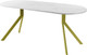 Миниатюра изображения товара Обеденный стол AMC Elite Е18(1200) D3 (золото/мрамор кристалл)