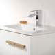 Миниатюра изображения товара Тумба с умывальником Lauter Adri 59 + 21674A (белый глянец, с органайзером 23)