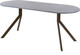 Миниатюра изображения товара Обеденный стол AMC Elite Е18(1100) D3 (коричневый/бетон чикаго светло-серый)