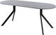 Миниатюра изображения товара Обеденный стол AMC Elite Е18(1200) D3 (черный/бетон чикаго светло-серый)