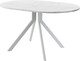Миниатюра изображения товара Обеденный стол AMC Elite Е18(1100) D3 (серебро/мрамор кристалл)