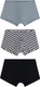 Миниатюра изображения товара Комплект мужских трусов Mark Formelle 411216-3 (р.90-100, сизый/полоска горизонтальная/черный)