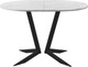 Миниатюра изображения товара Обеденный стол AMC Elite Е19(1200) D3 (черный/мрамор кристалл)