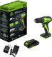Миниатюра изображения товара Аккумуляторная дрель-шуруповерт Greenworks GD24DD35 бесщеточная 24V / 3704007CUA (с АКБ 2Ач и ЗУ)