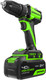 Миниатюра изображения товара Аккумуляторная дрель-шуруповерт Greenworks DD345 бесщеточная 24V / 3708307CUB (с АКБ 4Ач и ЗУ)
