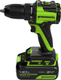 Миниатюра изображения товара Аккумуляторная дрель-шуруповерт Greenworks DD345 бесщеточная 24V / 3708307CUB (с АКБ 4Ач и ЗУ)