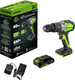 Миниатюра изображения товара Аккумуляторная дрель-шуруповерт Greenworks GD24DD60 бесщеточная 24V / 3704107CUA (с АКБ 2Ач и ЗУ)