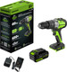 Миниатюра изображения товара Аккумуляторная дрель-шуруповерт Greenworks GD24DD60 бесщеточная 24V / 3704107CUB (с АКБ 4Ач и ЗУ)