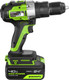 Миниатюра изображения товара Аккумуляторная дрель-шуруповерт Greenworks GD24DD60 бесщеточная 24V / 3704107CUB (с АКБ 4Ач и ЗУ)