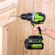 Миниатюра изображения товара Аккумуляторная дрель-шуруповерт Greenworks GD24DD90 бесщеточная 24V / 3707507CUB (с АКБ 4Ач и ЗУ)