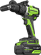 Миниатюра изображения товара Аккумуляторная дрель-шуруповерт Greenworks GD24DD140 бесщеточная 24V / 3707607CUB (с АКБ 4Ач и ЗУ)