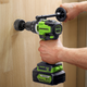 Миниатюра изображения товара Аккумуляторная дрель-шуруповерт Greenworks GD24DD140 бесщеточная 24V / 3707607CUB (с АКБ 4Ач и ЗУ)