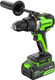 Миниатюра изображения товара Аккумуляторная дрель-шуруповерт Greenworks GD24DD140 бесщеточная 24V / 3707607CUB (с АКБ 4Ач и ЗУ)