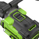 Миниатюра изображения товара Аккумуляторная дрель-шуруповерт Greenworks GD24DD140 бесщеточная 24V / 3707607CUD (с 2-мя АКБ 4Ач и ЗУ)