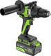 Миниатюра изображения товара Аккумуляторная дрель-шуруповерт Greenworks GD24DD140 бесщеточная 24V / 3707607CUD (с 2-мя АКБ 4Ач и ЗУ)