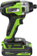 Миниатюра изображения товара Аккумуляторный шуруповерт Greenworks GD24ID3 бесщеточный 24V / 3802807CUA (с АКБ 2Ач и ЗУ)
