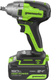 Миниатюра изображения товара Аккумуляторный гайковерт Greenworks GD24IW400 бесщеточный 24V / 3802907CUG (с АКБ 5Ач и ЗУ)