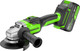 Миниатюра изображения товара Угловая шлифовальная машина Greenworks GD24AG бесщеточная 24V / 3200207CUG (с АКБ 5Ач и ЗУ)