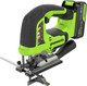 Миниатюра изображения товара Электролобзик Greenworks GD24JS120 бесщеточный 24V / 3601407CUB (с АКБ 4Ач и ЗУ)