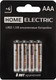 Миниатюра изображения товара Комплект батареек Home Electric HELR03 AAA4BL (4шт)