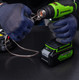 Миниатюра изображения товара Строительный фен Greenworks G24HG 24V 550°С / 3400207CUB (с АКБ 4Ач и ЗУ)
