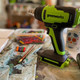 Миниатюра изображения товара Строительный фен Greenworks G24HG 24V 550°С / 3400207CUB (с АКБ 4Ач и ЗУ)